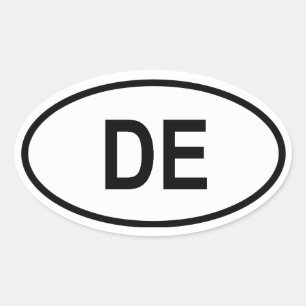 Sticker Ovale Delaware "DE"