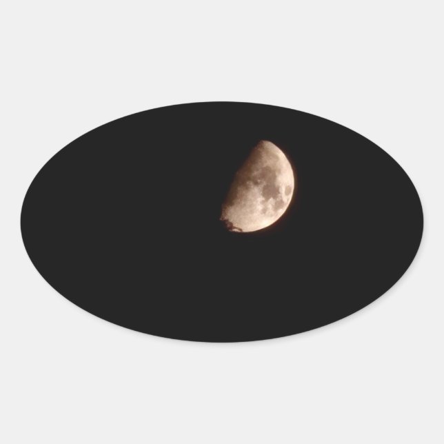Sticker Ovale demi-lune (Devant)