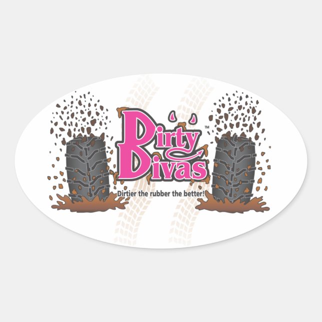 Sticker Ovale Divas sales (Devant)