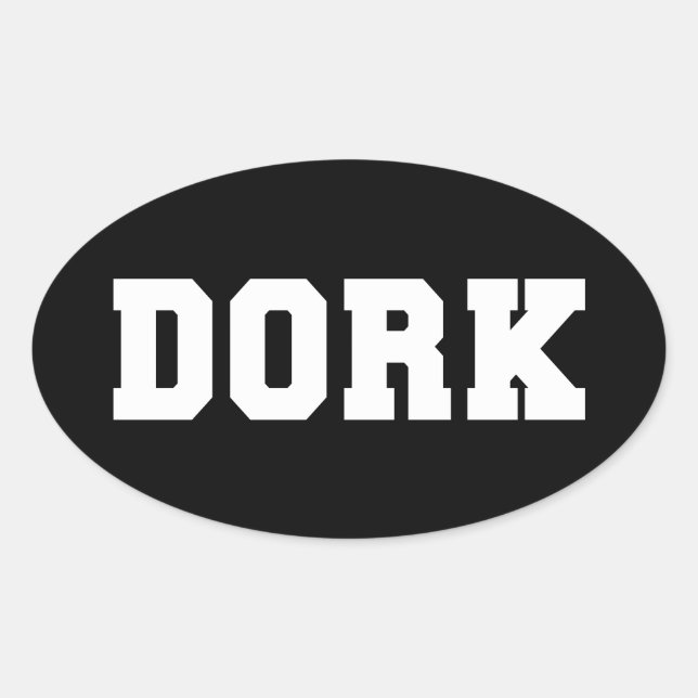 STICKER OVALE DORK (Devant)