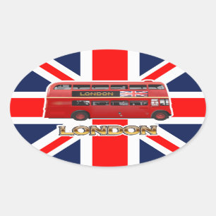 Sticker Ovale Double Decker