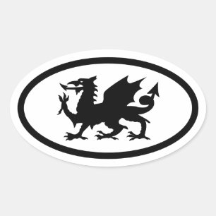 Sticker Ovale Dragon gallois