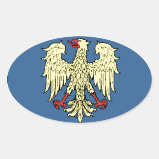 Sticker Ovale Drapeau Friuli-Venezia Giulia (Italie)
