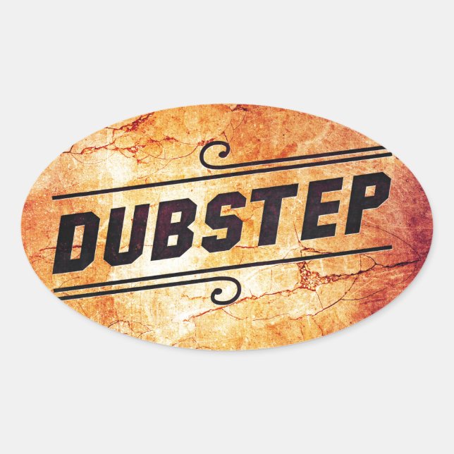 Sticker Ovale Dubstep (Devant)