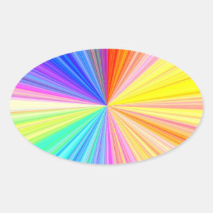 Sticker Ovale Écriture multifonction sur papier décoratif