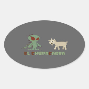 Sticker Ovale El Chupacabra