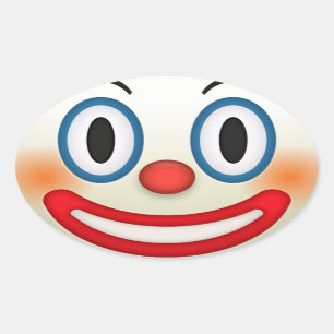 Sticker Ovale Emoji Clown