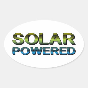 Sticker Ovale énergie solaire