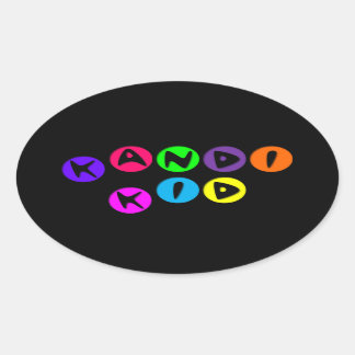 Sticker Ovale Enfant Kandi personnalisable