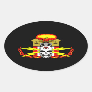 Sticker Ovale EOD, Bomb Technician Decal