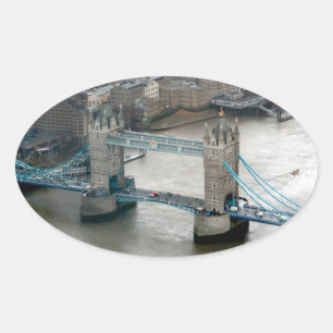 Sticker Ovale Épatant ! Tower Bridge Londres