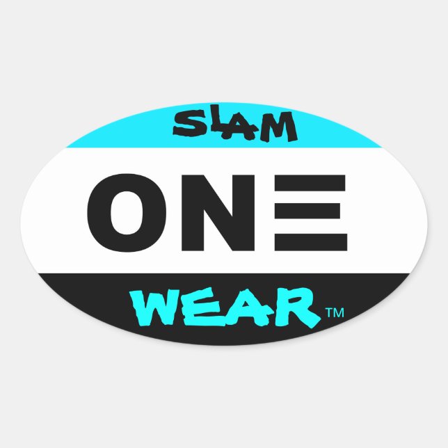 STICKER OVALE ESCLAME UNE PORTE (Devant)