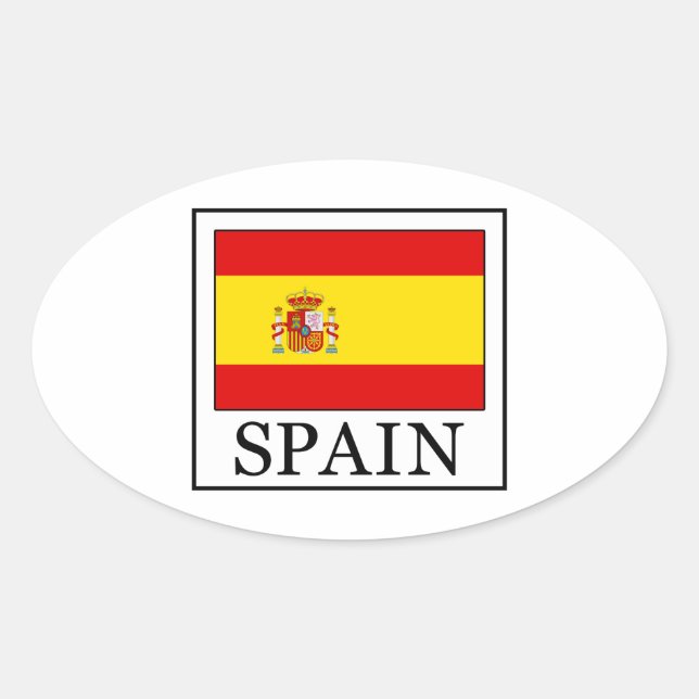 Sticker Ovale Espagne (Devant)