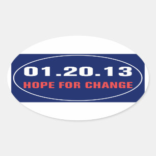 Sticker Ovale Espoir pour l'autocollant de changement