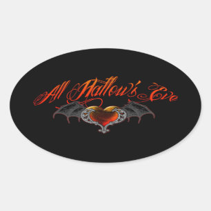 Sticker Ovale Ève tout le Hallow's
