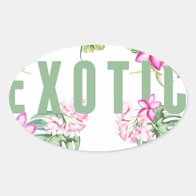 Sticker Ovale Exotic (Devant)