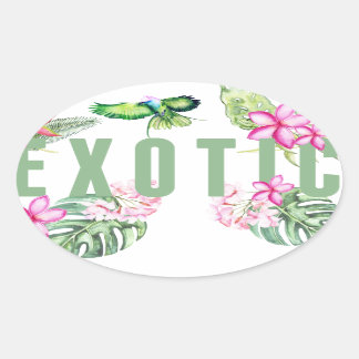 Sticker Ovale Exotic