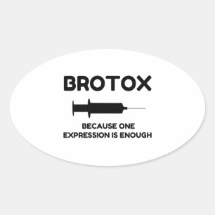 Sticker Ovale Expression Botox