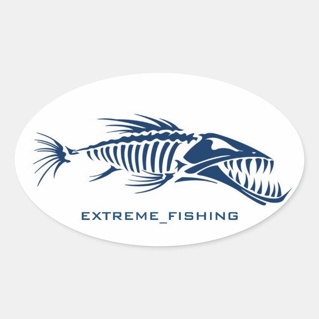 STICKER OVALE EXTRÊME_PÊCHE (Devant)