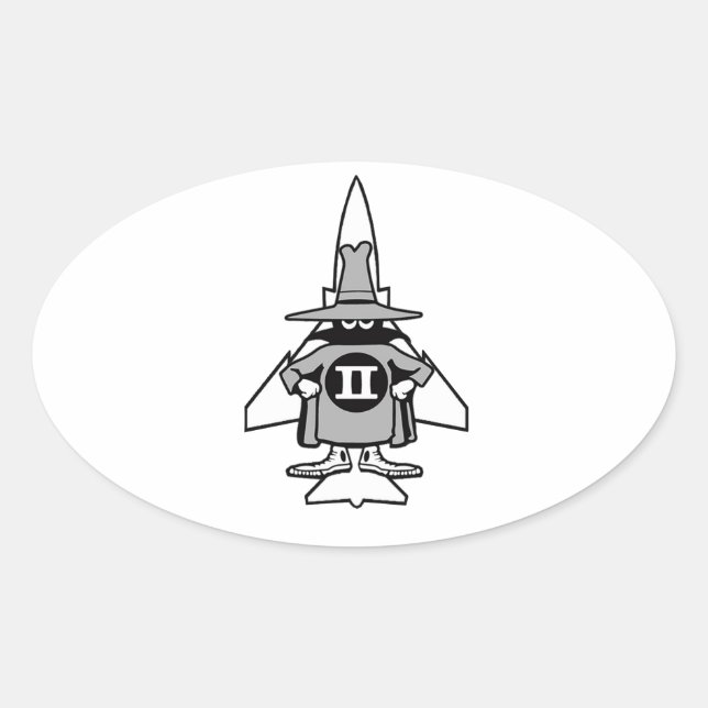 Sticker Ovale F-4 Fantôme (Devant)