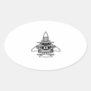Sticker Ovale F-4 Fantôme Spook