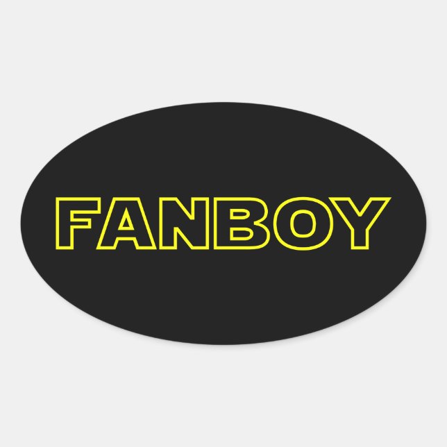 STICKER OVALE FANBOY (Devant)