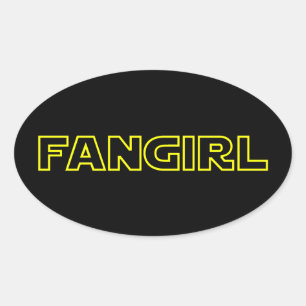 STICKER OVALE FANGIRL