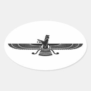 Sticker Ovale Faravahar