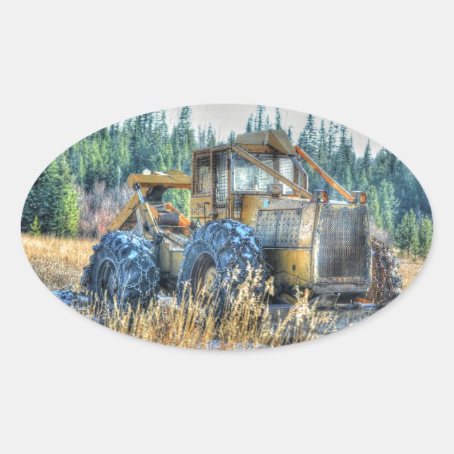 Sticker Ovale Farm Machinery (Devant)