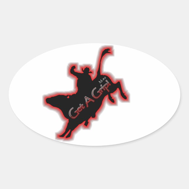 Sticker Ovale Feuilles d'autocollants (Devant)