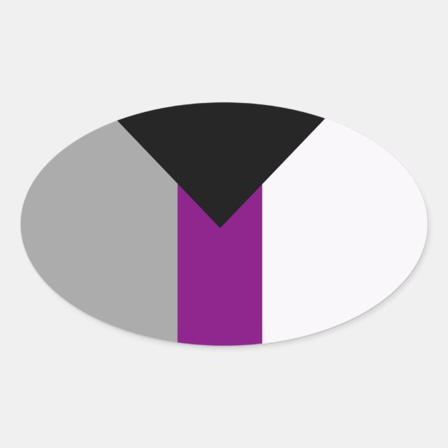 STICKER OVALE FIERTÉ DÉSISEXUELLE (Devant)