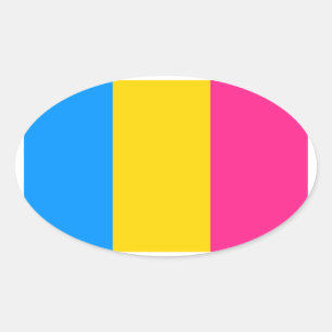 Sticker Ovale Fierté transexuelle