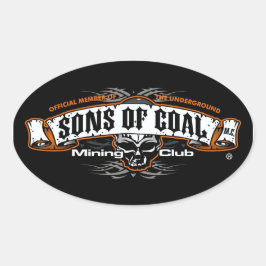 STICKER OVALE FILS DU CLUB DES MINEURS DE CHARBON
