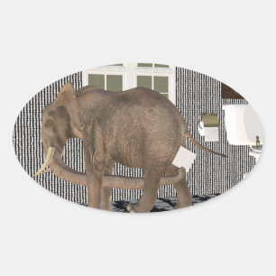 Sticker Ovale Finalement, ménage rompu