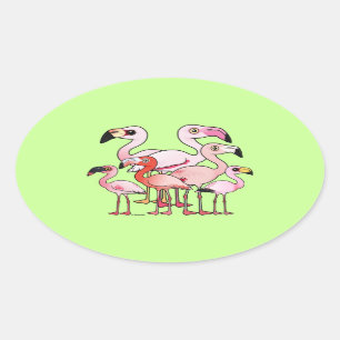 Sticker Ovale Flamboyance