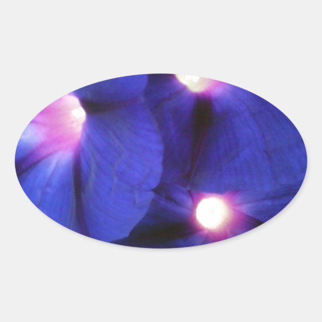 Sticker ovale floral (Devant)