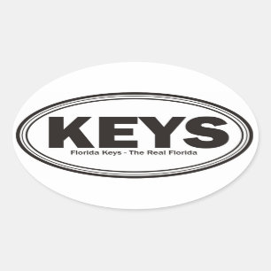 Sticker Ovale Florida Keys