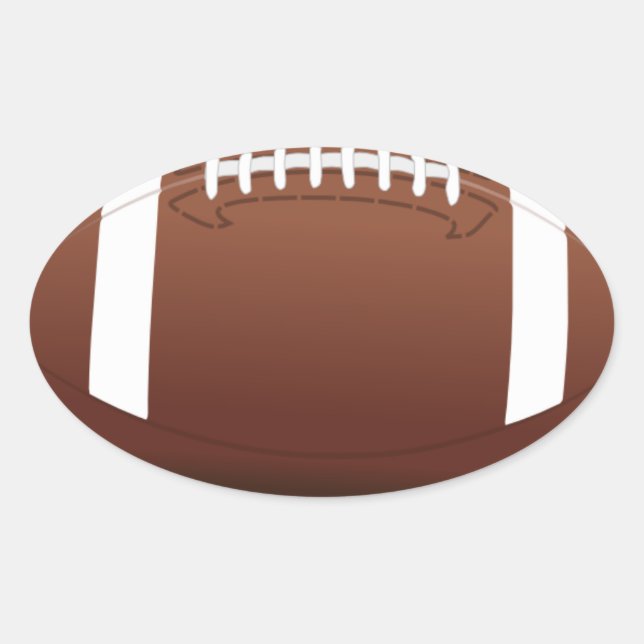 Sticker Ovale Football (Devant)