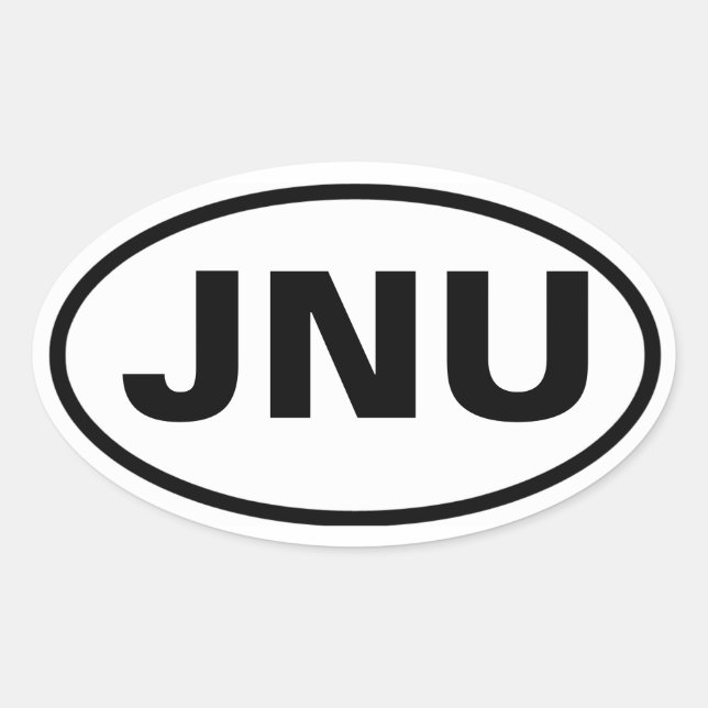 Sticker Ovale FOUR Juneau, Alaska "JNU" (Devant)