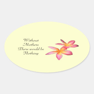 Sticker Ovale Frangipani