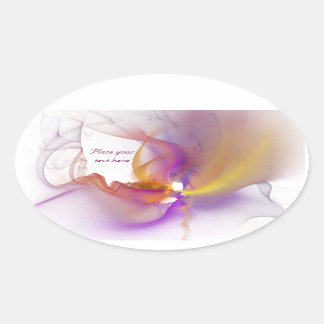 Sticker Ovale Fumée légère