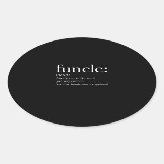 Sticker Ovale Funter Un Autre Terme Pour Oncle Just Way Glacière