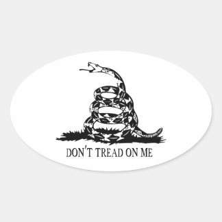 Sticker Ovale Gadsden ne me trompe pas