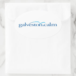 Sticker Ovale Galveston.calm : Galveston Island, Texas