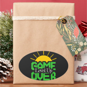 Sticker Ovale Game Over : Ressuscitez les anciens jeux, améliore