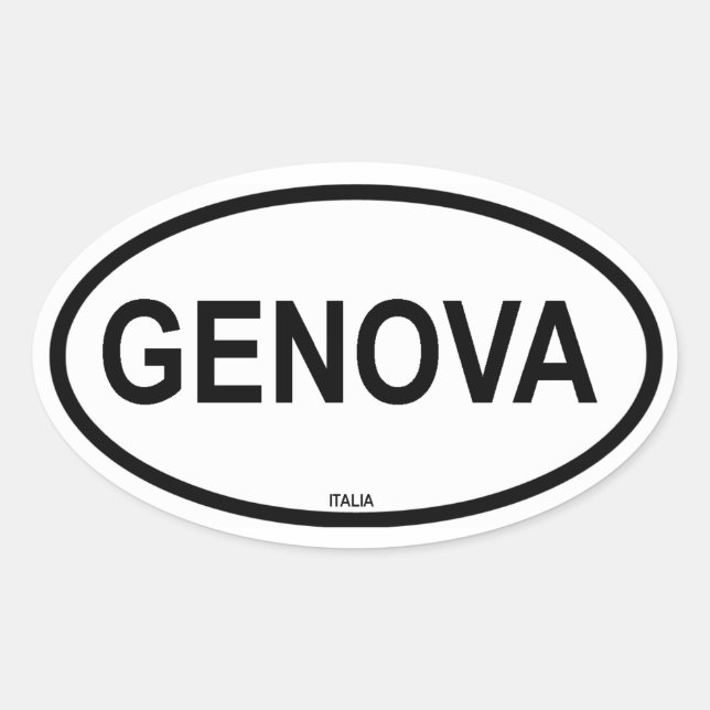 STICKER OVALE GENÈVE (Devant)