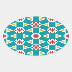 Sticker Ovale Géométrique 230614 (01)