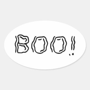 Sticker Ovale Ghomajorité Boo !