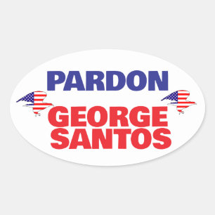 Sticker Ovale GRÂCE À GEORGE SANTOS punition trop sévère libérez