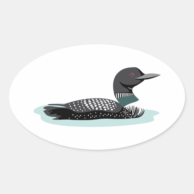 Sticker Ovale Grand lon du Nord (Devant)